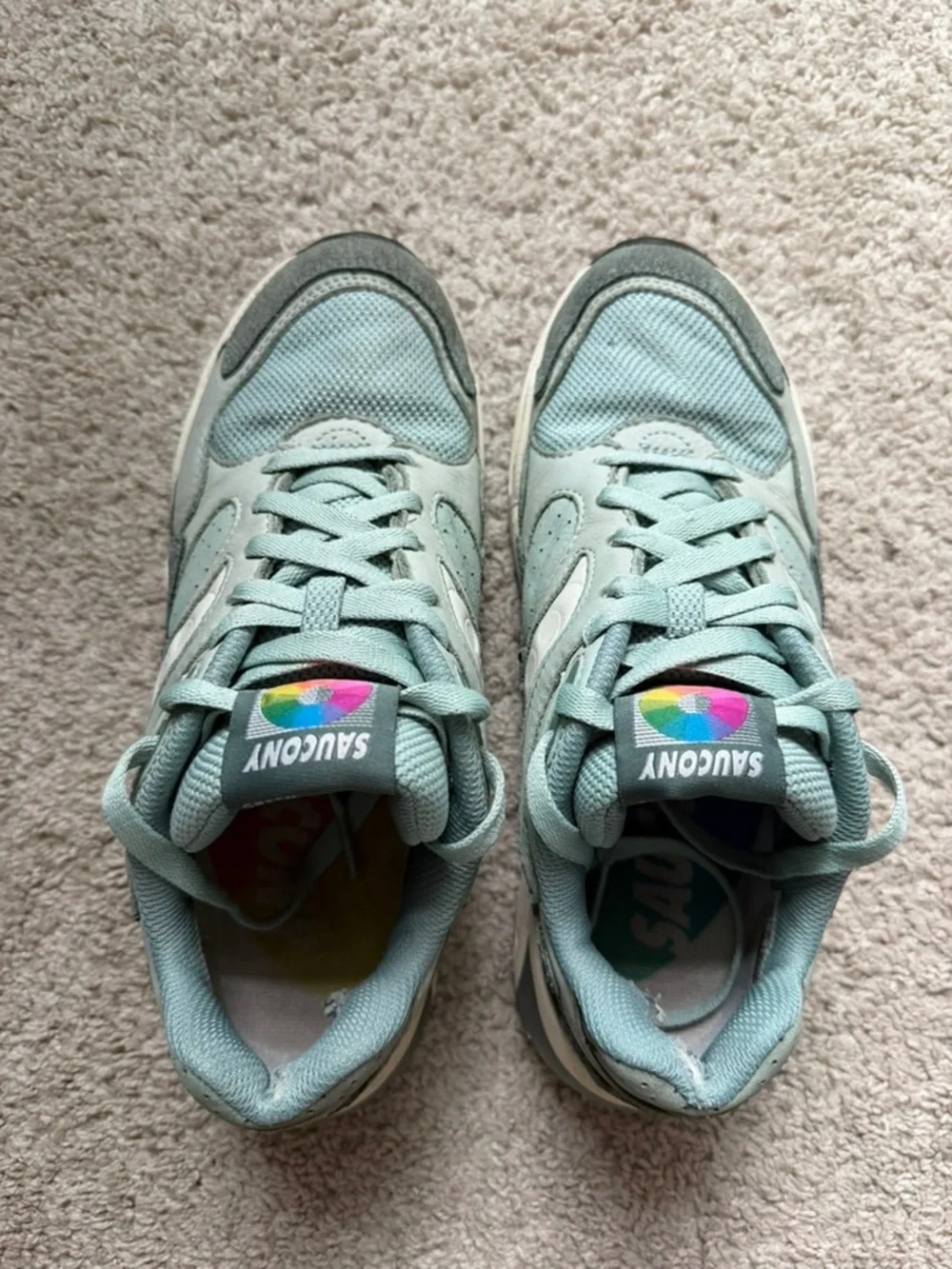 Saucony Grid Shadow 2 Unisex Mens 8.5 Womens 10 Green Sneakers S70806-3